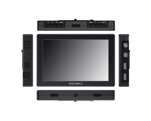 Накамерный монитор, дисплей FeelWorld 7" дюймовый T7S PRO, 2000 cd/m2, 3G SDI 4K HDMI 60 - алюминиевый корпус