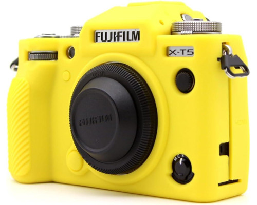 Защитный силиконовый чехол для фотоаппаратов FujiFilm X-T5 - желтый