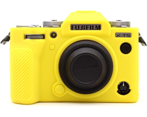 Защитный силиконовый чехол для фотоаппаратов FujiFilm X-T5 - желтый