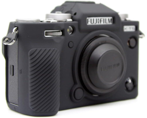 Защитный силиконовый чехол для фотоаппаратов FujiFilm X-T5 - черный