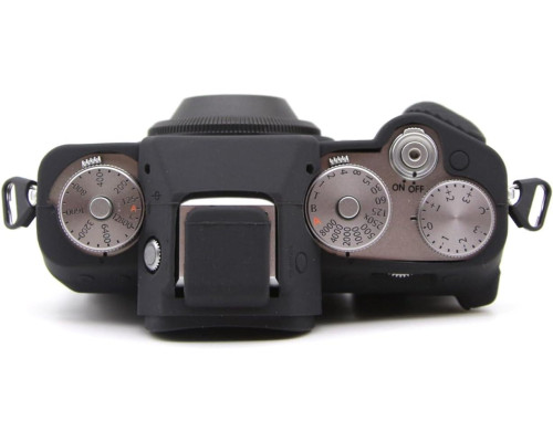 Защитный силиконовый чехол для фотоаппаратов FujiFilm X-T5 - черный
