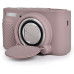 Защитный силиконовый чехол с крышкой для фотоаппаратов CANON Powershot SX740, SX730 - серый
