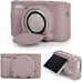 Защитный силиконовый чехол с крышкой для фотоаппаратов CANON Powershot SX740, SX730 - серый