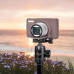 Защитный силиконовый чехол с крышкой для фотоаппаратов CANON Powershot SX740, SX730 - серый