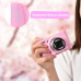 Защитный силиконовый чехол с крышкой для фотоаппаратов CANON Powershot SX740, SX730 - розовый
