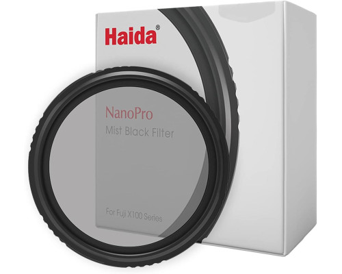 Светофильтр  Haida Mist Black 1/4 фильтр для камер FujiFilm X100VI, X100V, X100F, X100T, X100S, X100 + крышка (код HD4785)