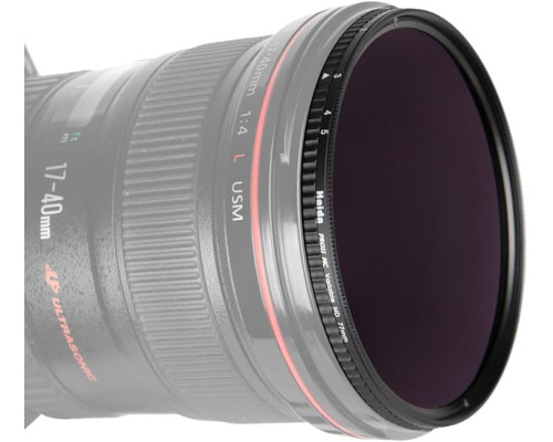 Нейтрально-серый светофильтр Haida PROII Variable ND Filter с переменной плотностью (1.5-5.0 стопов) - 77 мм (код HD4663)