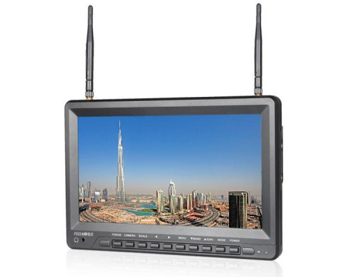 FPV-монитор FeelWorld FPV1032 с 10,1-IPS 1024x600 HD и встроенным аккумулятором, двойной 32-канальный приемник 5.8G