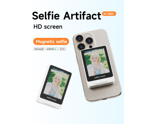 A1 Vlog Selfie Monitor — магнитный экран для селфи и стримов для задней камеры смартфона