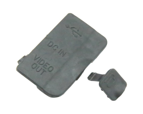 Комплект: заглушка резинка USB, разъем ДУ и Video OUT для фотоаппарата Nikon D80 - 2 шт