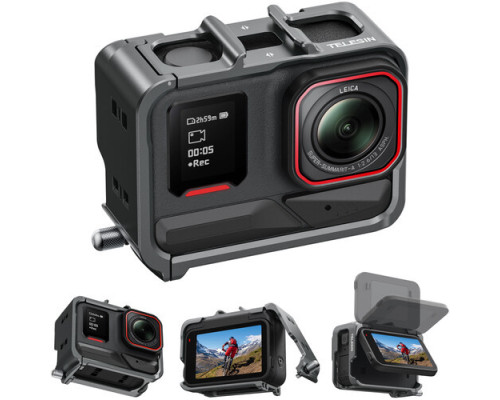 Крепление-адаптер (рамка) Telesin S6-FMS-18-TIS для Insta360 Ace, Insta360 Ace Pro, Insta360 Ace Pro 2 металлическая (алюминиевая)