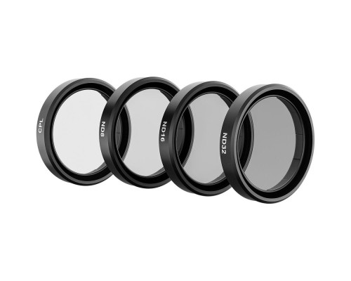 Набор светофильтров Telesin (CPL+ND8+ND16+ND32) для DJI Osmo Action 6 (код S5-FLT-40) - 4 шт