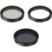 Набор светофильтров Telesin (CPL+VND (ND2-ND32)+UV) для DJI Osmo Action 6 (код S5-FLT-41) - 3 шт