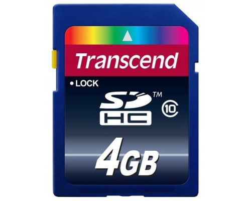 Карта памяти Transcend SD HC 4 GB  (10 Class)