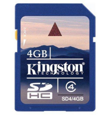 Картка пам'яті SD — Kingston SDHC — 4 GB (4 Class)