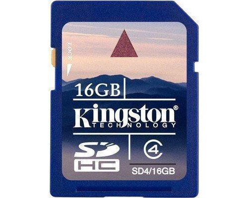Карта памяти SD - Kingston SDHC - 16 GB (4 Class)