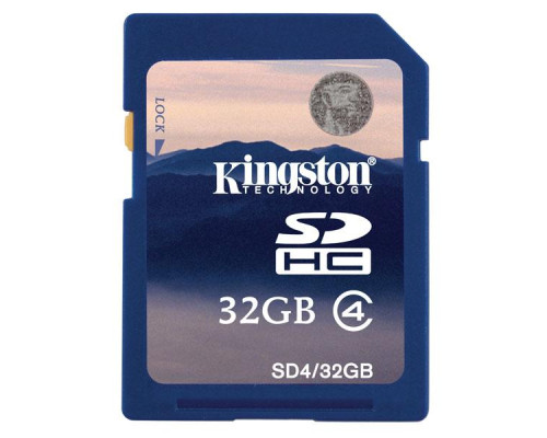 Карта памяти SD - Kingston SDHC - 32 GB (4 Class)