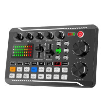 Зовнішня звукова карта F998, аудіоінтерфейс, мікшер, Bluetooth адаптер Live Sound Card USB-гарнітура для мікрофона Voice Changer