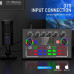 Внешняя звуковая карта F009, аудиоинтерфейс, микшер, Bluetooth адаптер Live Sound Card USB-гарнитура для микрофона Voice Changer