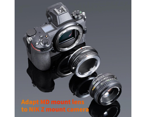 Адаптер (переходник) K&F Concept - MD - Nikon Z (Minolta MD на Nikon Z) для камер Nikon с байонетом Z-mount