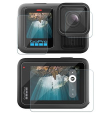 Захисне скло для дисплея й об'єктива GoPro Hero 13 (на обидва дисплеї й об'єктив)