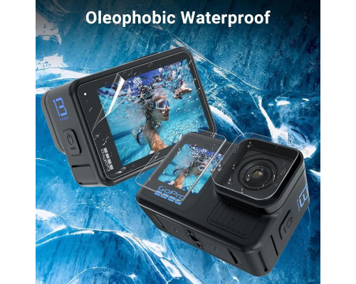 Защитное стекло для дисплея и объектива GoPro Hero 13 (на оба дисплея и объектив)