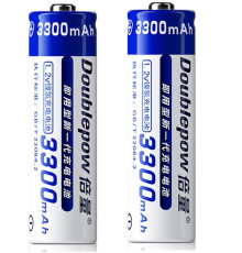 Акумулятори AA (пальчикові) — Doublepow 3300 mAh (2 шт.) Ni-Mh
