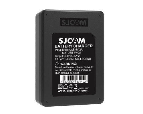 Зарядний пристрій SJcam SJ6 Legend (dual) - для двох акумуляторів