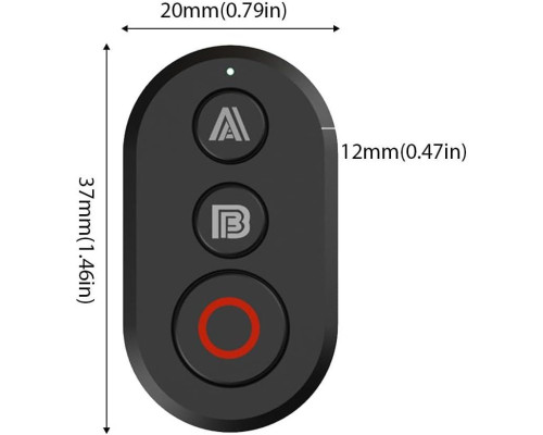Bluetooth пульт YOCTOP дистанционного управления для Insta360: X5 X4 X3 X2 GO3S GO3 ACE PRO2 ACE PRO