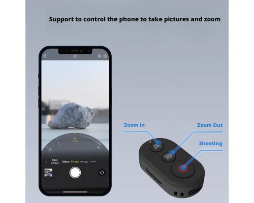 Bluetooth пульт YOCTOP дистанционного управления для Insta360: X5 X4 X3 X2 GO3S GO3 ACE PRO2 ACE PRO