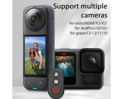 Bluetooth пульт YOCTOP дистанционного управления для Insta360: X5 X4 X3 X2 GO3S GO3 ACE PRO2 ACE PRO