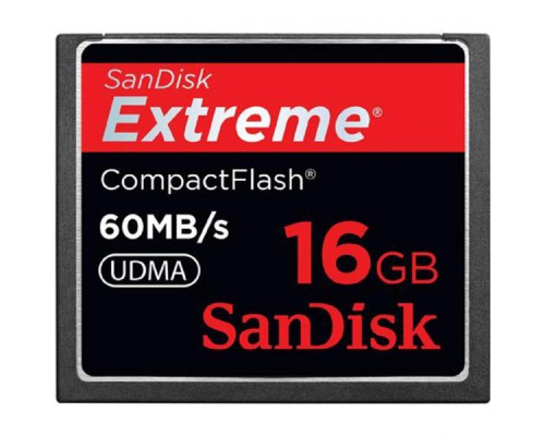 Карта памяти Sandisk Extreme Compact Flash CF 16 GB (60 mb/s)
