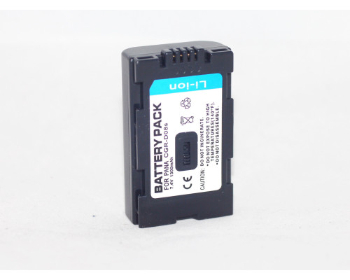 Аккумулятор  CGR-D08S (аналог CGA-D07, CGA-D54, VW-VBD21, CGR-D16) - для камер Panasonic - аналог на 1300 ма