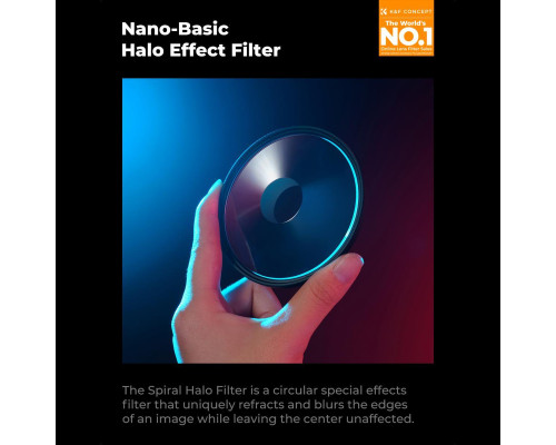 Светофильтр K&F Concept 67 mm Nano-B Spiral Halo - «Спиральное гало»