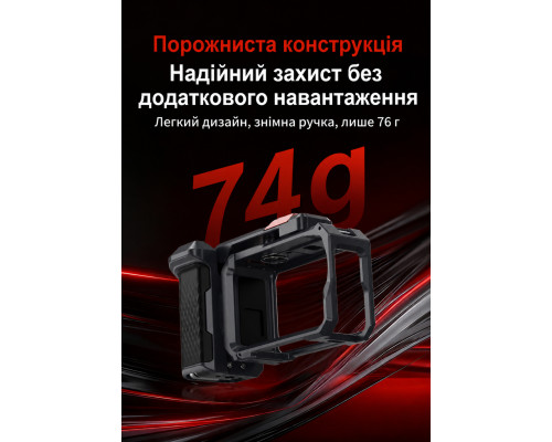 Крепление-адаптер (рамка) Desiontal TLO3 - металлическая для экшн-камеры DJI Action 6