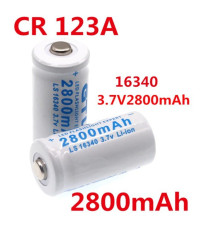 Акумулятор CR123A, CR123, LR123A, 16340 GTL 2800 mAh (ціна за 1 фут)