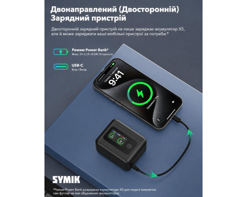 Зарядное устройство с LCD дисплеем (charge hub) JH-X5-LCD02 для 2-х аккумуляторов Insta360 X5
