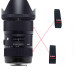 Комплект резиновых колец (резинки) кольцо зума и фокусировки Sigma 18-35 мм 1:1.8DC