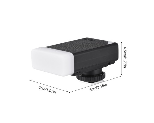 Компактная вспышка для фотоаппаратов Panasonic QU-13 Mini Camera Flash Speedlite с USB‑C и аккумулятором 1200 мА