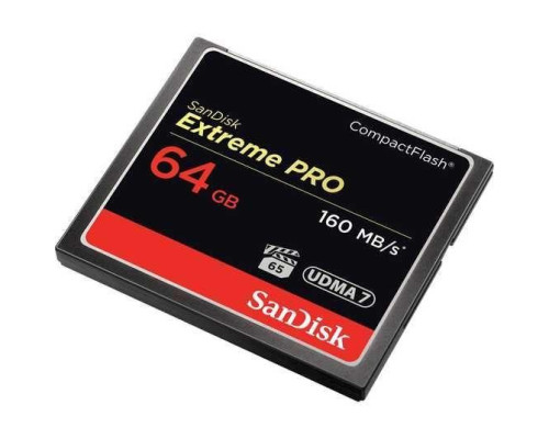 Карта памяти Sandisk Extreme Pro Compact Flash CF 64 GB (160 mb/s)  (UDMA 7)