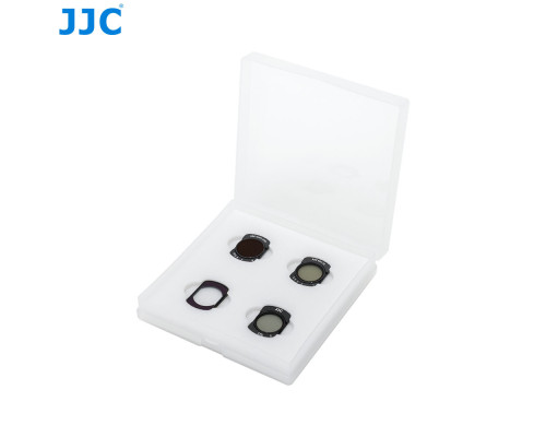 Набор светофильтров JJC (CPL+VND ND2-32+VND ND64-1000+Black Diffusion 1/4) для DJI Osmo Pocket 3 / 4 (код F-PK4NDV) - 4 шт