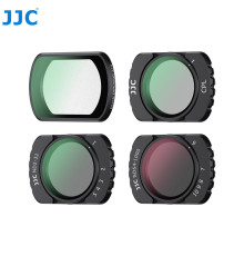 Набір світлофільтрів JJC (CPL+VND ND2-32+VND ND64-1000+Black Diffusion 1/4) для DJI Osmo Pocket 3 / 4 (код F-PK4NDV) — 4 шт
