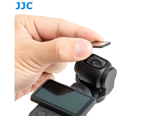 Набор светофильтров JJC (CPL+VND ND2-32+VND ND64-1000+Black Diffusion 1/4) для DJI Osmo Pocket 3 / 4 (код F-PK4NDV) - 4 шт