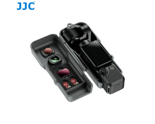 Пластиковый кейс, чехол, футляр JJC PC-OP4 GRAY для DJI Osmo Pocket 3 / 4  - серый