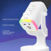 YU8 динамический игровой микрофон для ПК, USB/XLR с шумоподавлением и RGB игровых консолей и смарт-устройств, стриминга - белый