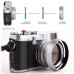 Адаптер LA-49X100 для установки светофильтра и бленды на FujiFilm X100VI, X100V, X100F, X100T, X100S, X100, X70 (металлик)