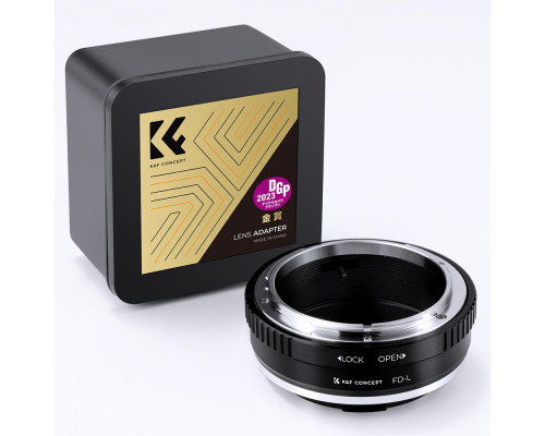 Адаптер K&F Concept FD-L для объективов Canon FD/FL на байонет L-mount (LEICA-L, PANASONIC L, SIGMA L) (код KF06.468)
