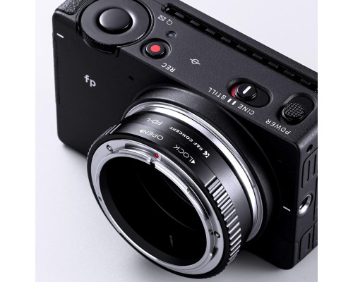 Адаптер K&F Concept FD-L для объективов Canon FD/FL на байонет L-mount (LEICA-L, PANASONIC L, SIGMA L) (код KF06.468)