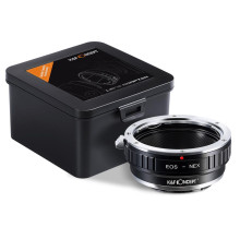 Адаптер K&F Concept EOS-NEX (KF06.069) для об'єктивів Canon EF/EF-S — Sony E (NEX) на байонет Sony E