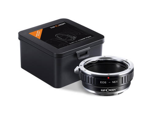 Адаптер K&F Concept EOS-NEX (KF06.069) для объективов Canon EF / EF-S — Sony E (NEX) на байонет Sony E